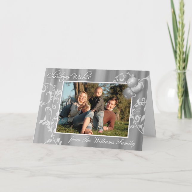 Custom Photo Christmas Card (Front)