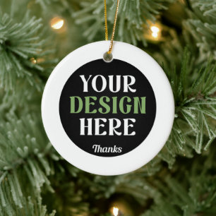Custom Photo Christmas Decor   Unique Ceramic Ornament