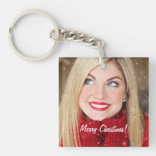 Custom Photo Christmas Gift - Keychain