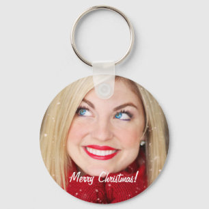 Custom Photo Christmas Gift - Keychain