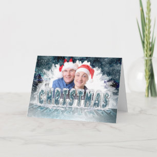Custom photo Christmas greeting card