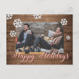 Custom Photo Christmas Holiday Postcard