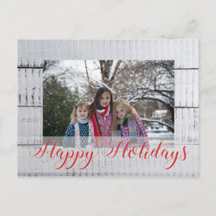 Custom Photo Christmas Holiday Postcard