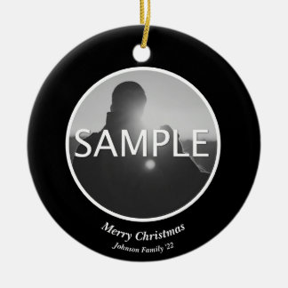 Custom Photo Christmas Ornament 
