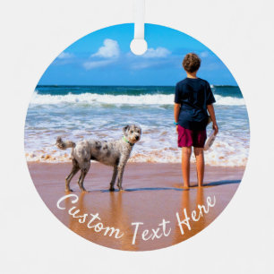 Custom Photo Christmas Ornament Your Pets Photos