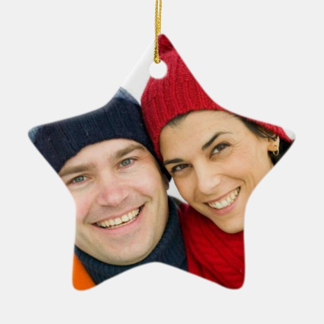 Custom Photo Christmas Ornaments (Front)