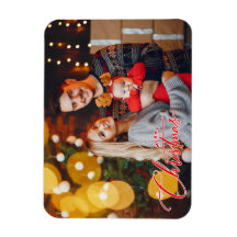 Custom Photo Christmas Photo Magnet