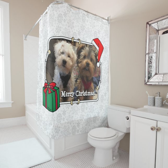 Custom Photo Christmas Santa Hat Pet HO HO HO (In Situ)