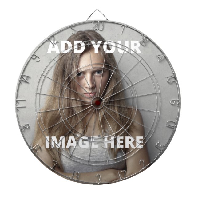 Custom Photo Classic Personalized image Template   Dartboard (Front)