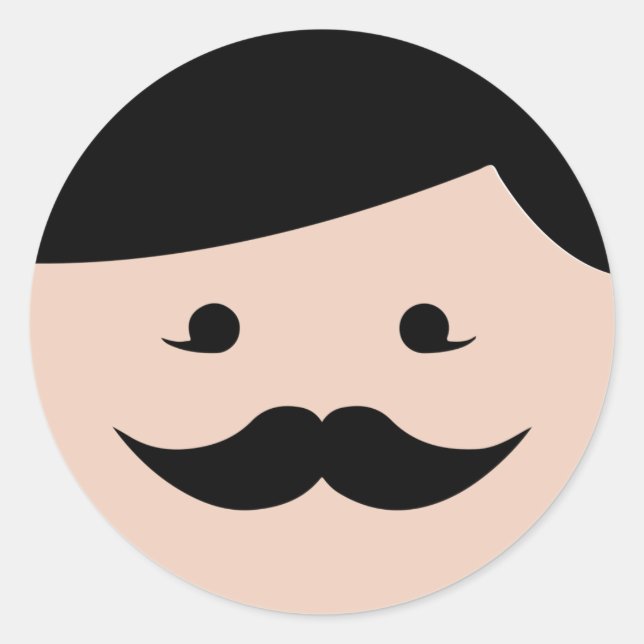 Custom Photo CLASSIC ROUND STICKER (Front)