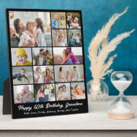 Custom Photo Collage 15 Picture Grid 8x10 Black