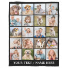 Custom Photo Collage 20 Picture Personalized Black