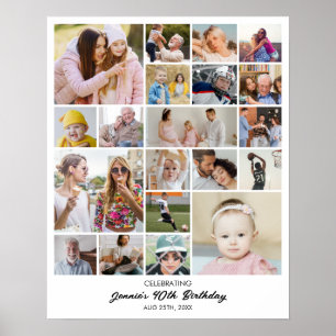Custom Photo Collage 20 Pictures 8x10 16x20 24x30 Poster