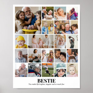 Custom Photo Collage 20 Pictures 8x10 16x20 24x30 Poster