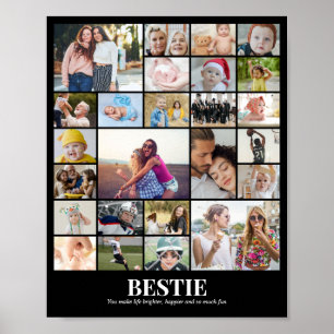 Custom Photo Collage 25 Pictures 8x10 16x20 24x30 Poster