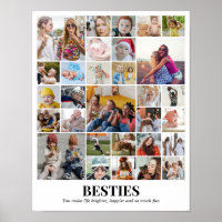 Custom Photo Collage 30 Pictures Grid 11x14 22x28