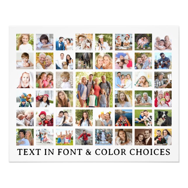 Custom Photo Collage 45 Photos Personalized (Front)