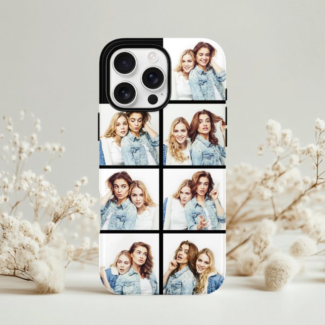 Custom Photo Collage 7 Square Photos Black Case-Mate iPhone Case (Creator Uploaded)