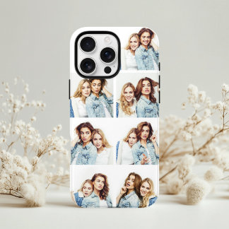 Custom Photo Collage 7 Square Photos White Case-Mate iPhone 14 Case