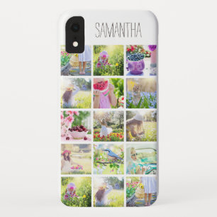 Custom Photo Collage and Name iPhone XR Case