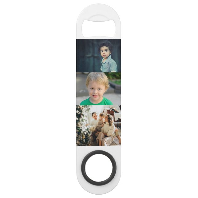 Custom Photo Collage Bar Key (Front)