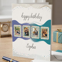Custom Photo Collage Birthday Card | All Ages