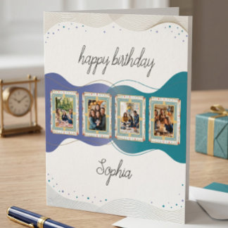 Custom Photo Collage Birthday Card | All Ages