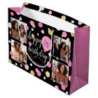 Custom Photo Collage Birthday Pink