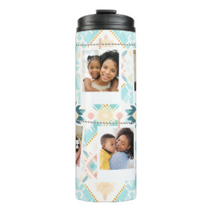 Custom Photo Collage boho Personalized tumbler