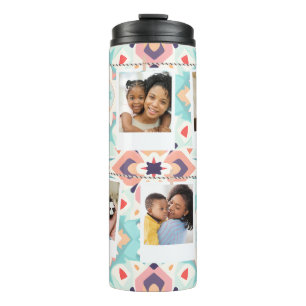 Custom Photo Collage boho Personalized tumbler