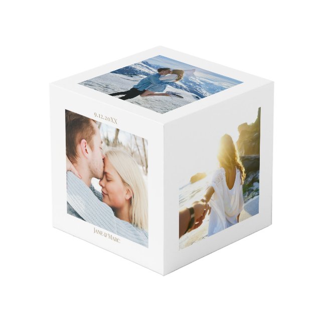Custom Photo Collage Cube (Front Angled)