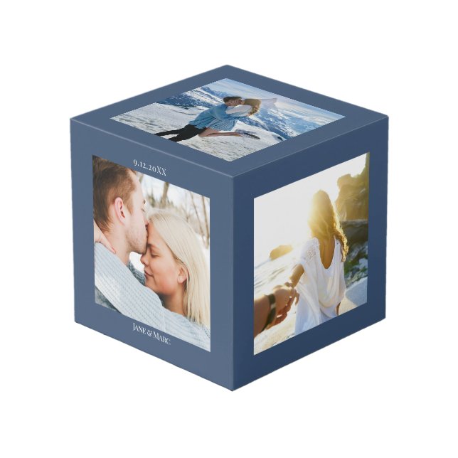 Custom Photo Collage Cube (Front Angled)
