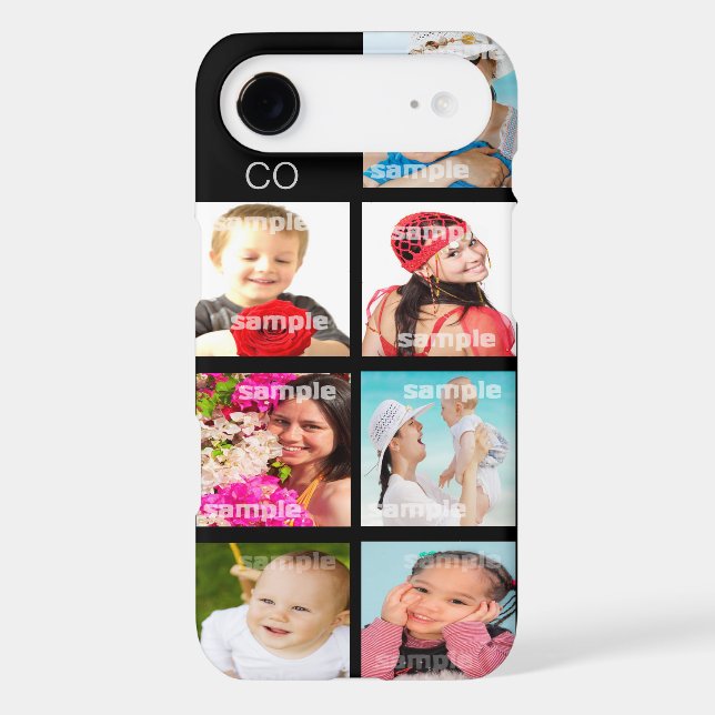 Custom Photo Collage Customizable Case-Mate iPhone Case (Back)