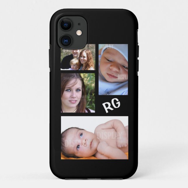 Custom Photo Collage Customizable Case-Mate iPhone Case (Back)