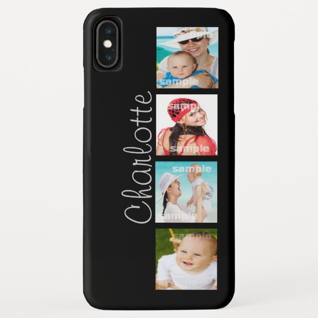 Custom Photo Collage Customizable Case-Mate iPhone Case (Back)