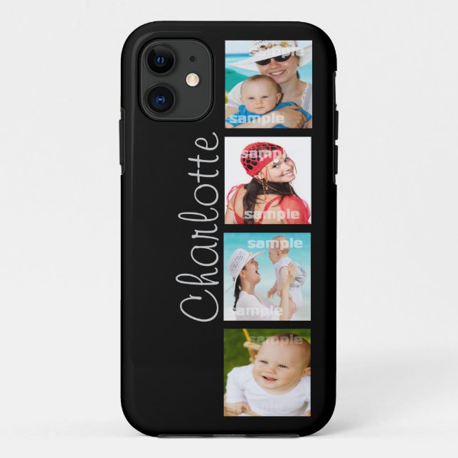 Custom Photo Collage Customizable Case-Mate iPhone Case (Back)
