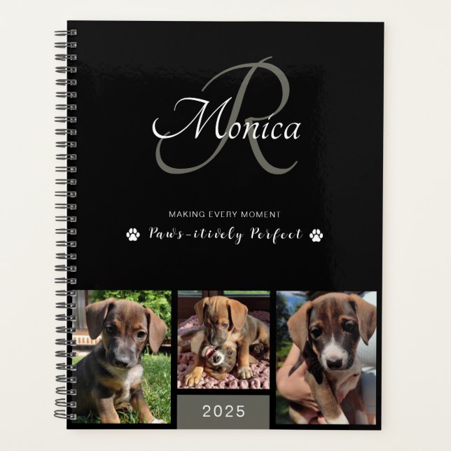 Custom Photo Collage Dog Lover's Planner (Front)