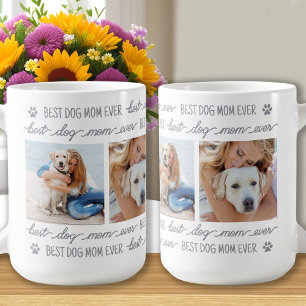 Custom Photo Collage Dog Mom Coffee Mug