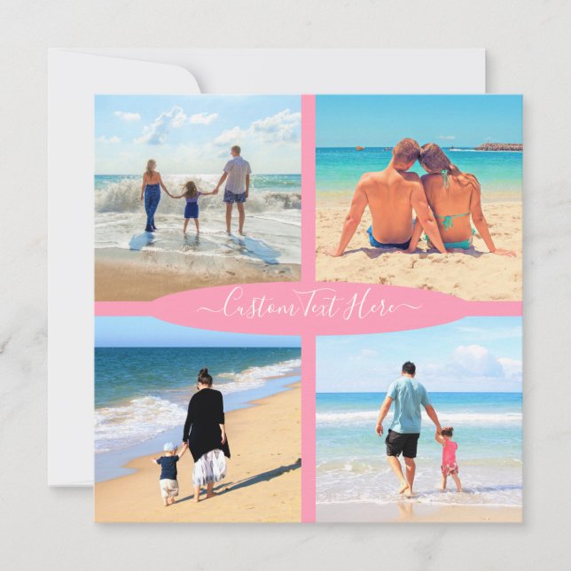 Custom Photo Collage Family Love Personalized Text (Front)