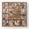 Custom Photo Collage Family Rustic Wooden Barrel