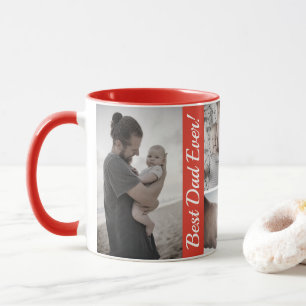 Custom Photo Collage Father's Day Mug