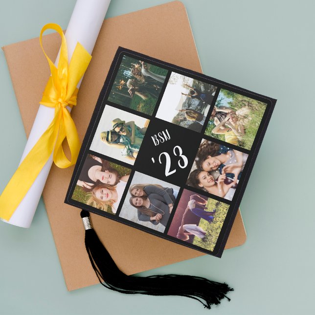 Custom Photo Collage Graduation Cap Topper (Creator Uploaded)