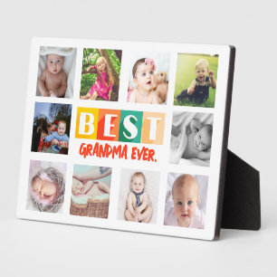 Custom Photo Collage Grandma Gifts Personalized  Plaque