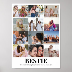 Custom Photo Collage Grid 12 Pictures 12x16 18x24 Poster