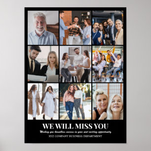 Custom Photo Collage Grid 9 Pictures 12x16 18x24 Poster