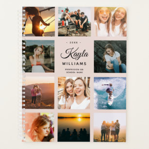 Custom Photo Collage Instagram Modern Chic Trendy Planner