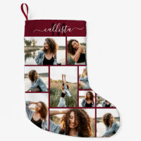 Custom Photo Collage Monogram Name Initial
