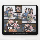 Custom Photo Collage Mousepad Add your 6 Photos