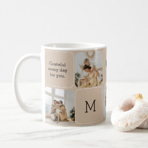 Custom Photo Collage Mug with Heartfelt Message