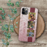 Custom Photo Collage On Blush Pink Marble Pattern Case-Mate iPhone Case<br><div class="desc">Stylish and classy chic simple elegant modern design, with room to customize or personalize with photos, and name, monogram, or initials of your choice. Beautiful, modern, and cool cover for the trend-savvy and art-loving hip trendsetter, artsy motif lover who wants to protect their phone from dust and dirt, wear and...</div>